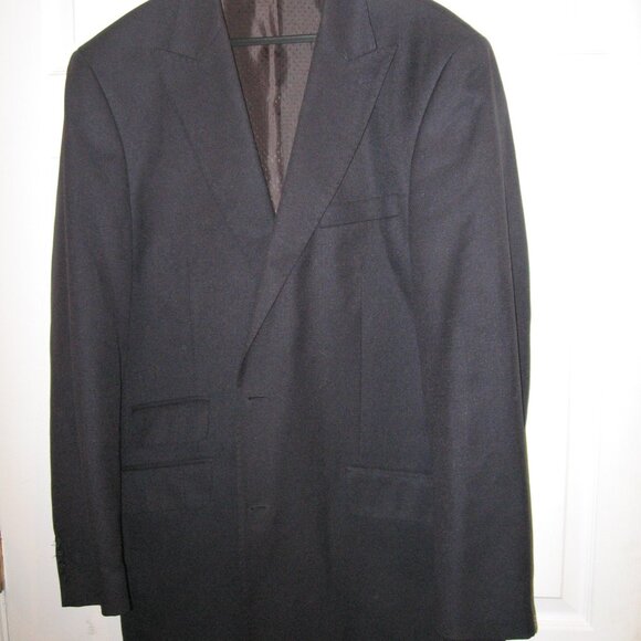 Apollo King Men's Dark Blue Suit Jacket Size 44 Long - Picture 1 of 2